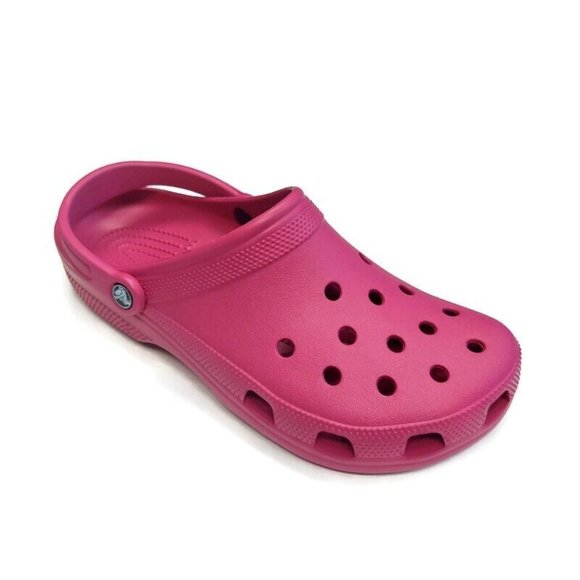 CROCS Other - CROCS Mens Classic Lightweight Slip On Clogs Fuchsia Fun Purple Size 11